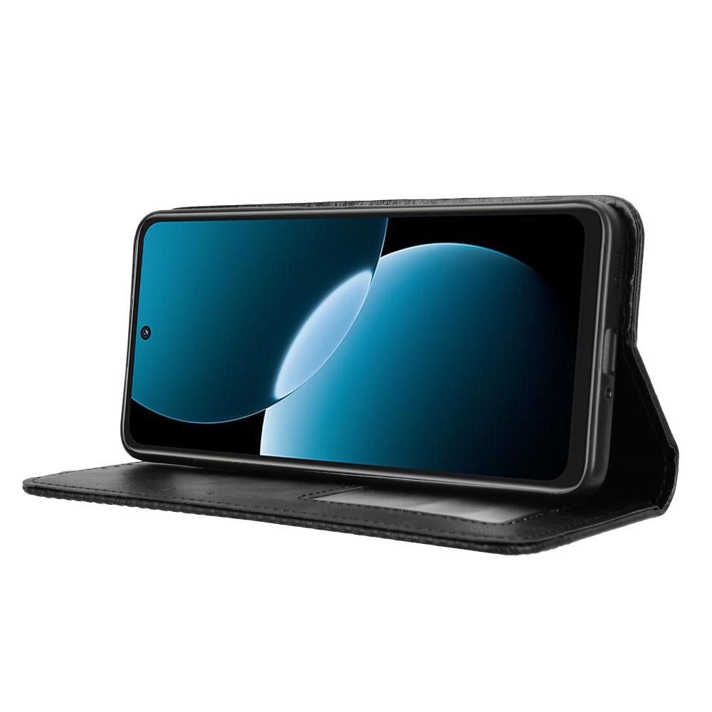 For Huawei Enjoy 80 Leather Case Wallet Stand Retro Texture Phone Cover