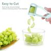 Grape Tomato Cherry Strawberry Cutter, Green Multifunctional Vegetable And Fruit Cutter, No Blade, Creative Kids Supplies