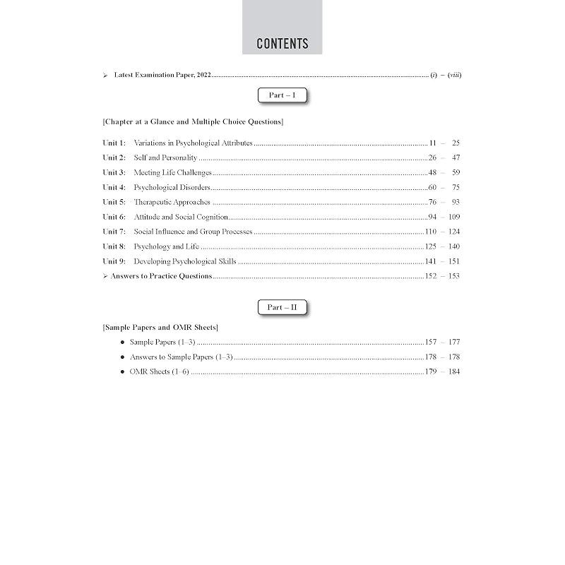 Together With NTA CUET (UG) Pshycology Solved Question Bank 2023 (Entrance Exam Book)