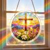 Suncatcher Window Hanging Puzzle with Chain DIY Suncatcher Puzzle Kits 7.36 Inch for Women Men Mom Birthday Gift Home Decor