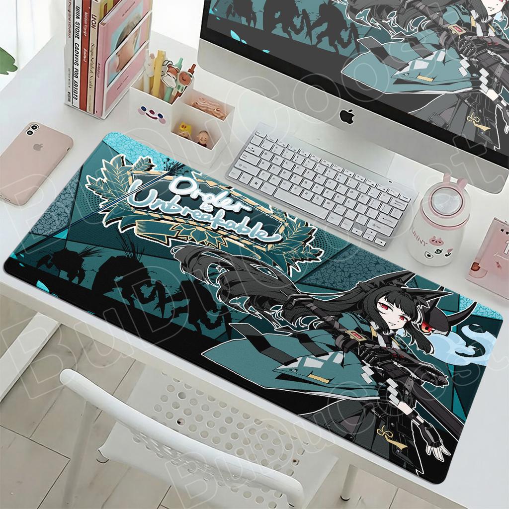 Игровой коврик для мыши Zenless Zone Zero 90x40 см Компьютерный игровой коврик для клавиатуры Милый HD Аниме Коврик для мыши Hoshimi Miyabi Нескользящий офисный коврик для стола