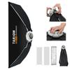 TARION Softbox Strip Softbox Quick Release Foldable Bowens Mount Softbox with Bag Honeycomb Grid Diffuser for Flash Strobe Speedlight Photography
