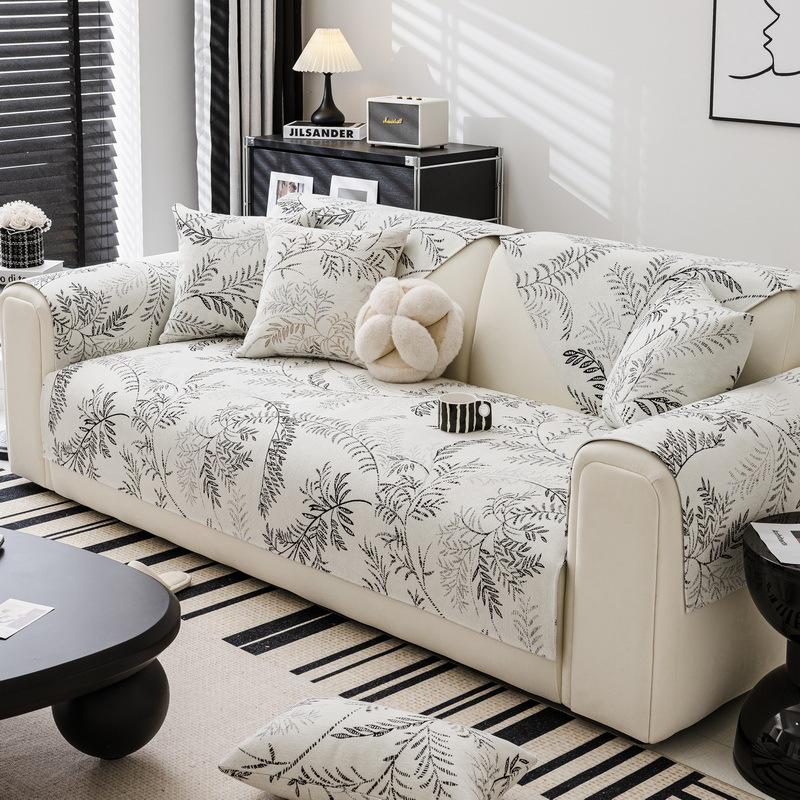 Chenier Sofa Cushion New Four-Season Universal Non-Slip Leather Sofa Cover Premium Seat Cushion Cover Cloth Towel