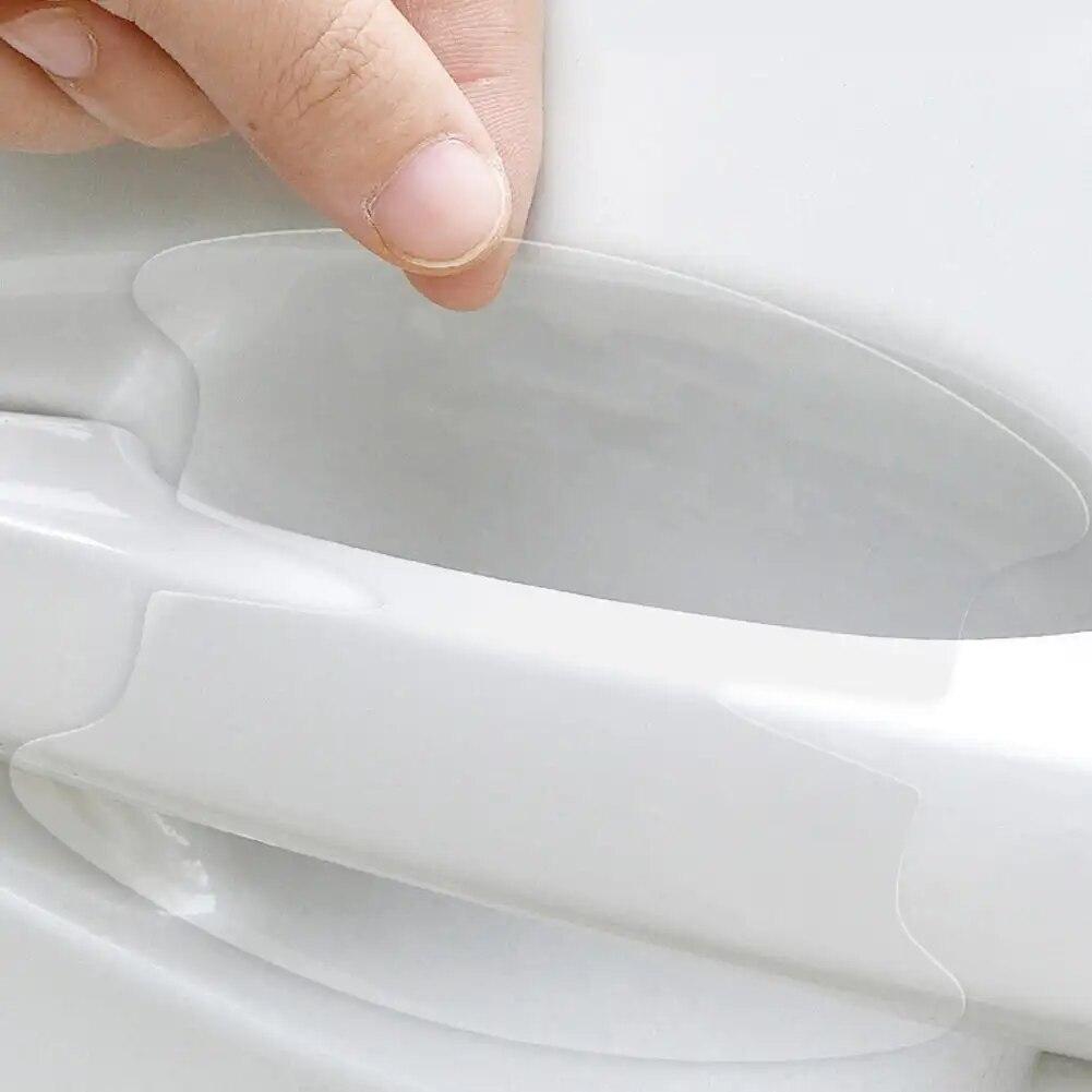 8 Pcs TPU Car Door Bowl Anti-scratch Sticker Clear Door Bowl Handle Protection Sticker Paint Surface Film Car Accessories