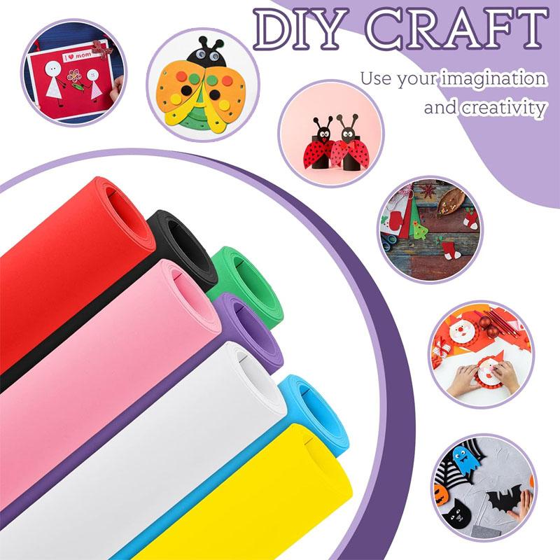 1 шт. Красочные листы пены EVA для косплея, пена EVA толщиной 1 мм, 50 см x 50 см / 50 см x 90 см, бумага из пены EVA для художественных поделок, проектов «сделай сам»