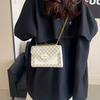 Textured Retro Fashion Women's Handbag New 2025 Spring Foreign Style Versatile Printed Shoulder Messenger Small Square Bag
