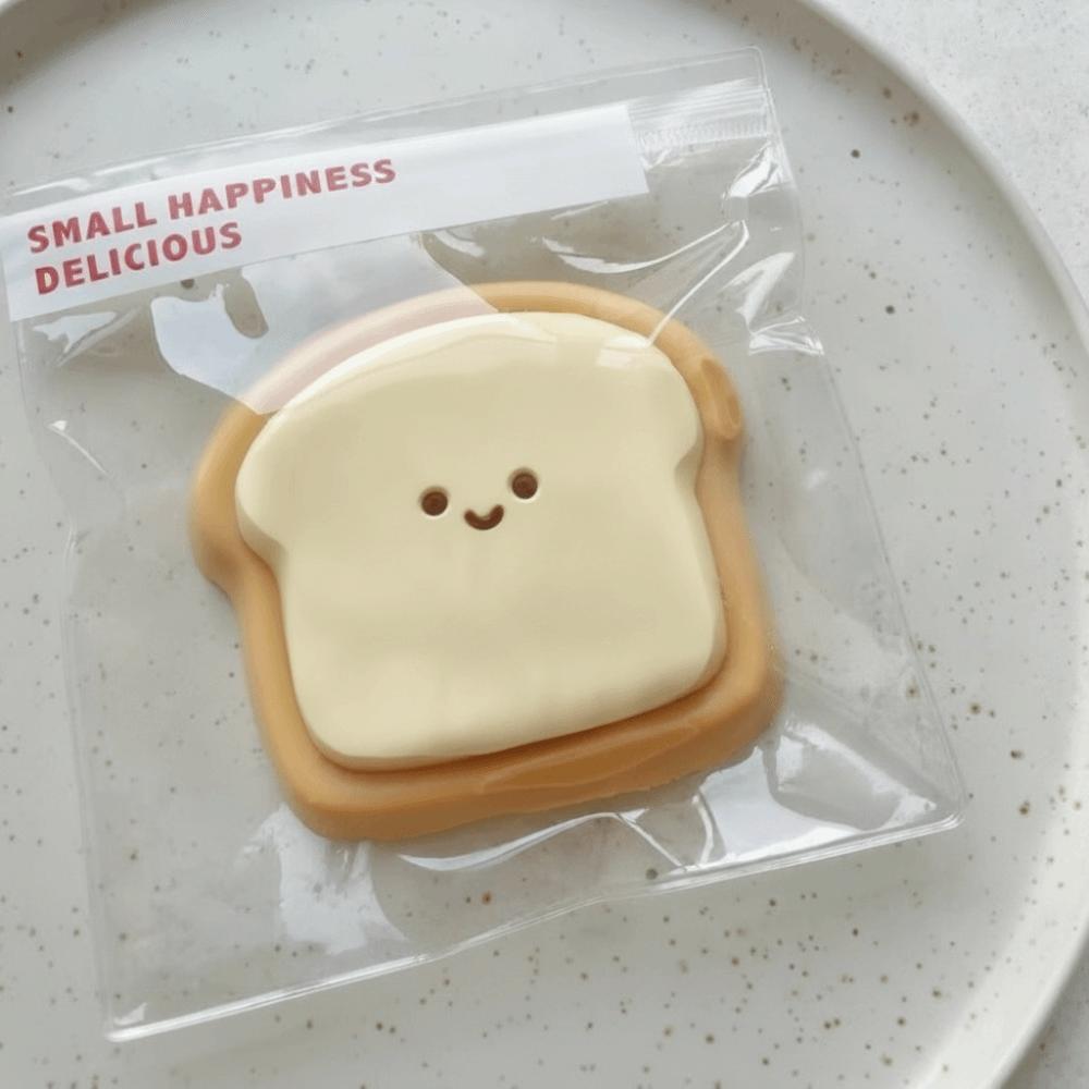 Soft Stress Relief Toy Toast Shape Sensory Toy Creative Squishy Toy Holiday Gifts
