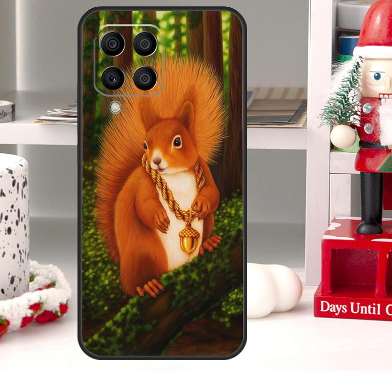 Мультяшная Белка Для Samsung Galaxy M13 M33 M53 M52 M32 M12 M14 M34 M54 M21 M31 M51 M20 M15 M55 M30s Чехол