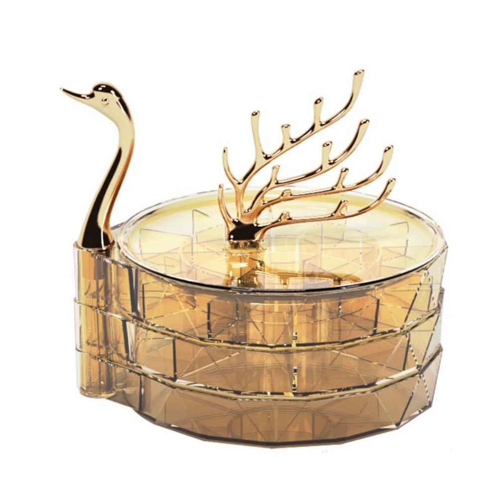 Large Capacity Necklace Earring Storage Box Multi-Layer Rings Display Box For Women