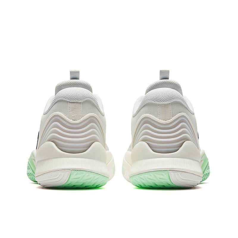 Anta Wind Tunnel 5 Men Low Top Basketball Shoes White Green 112441107-1