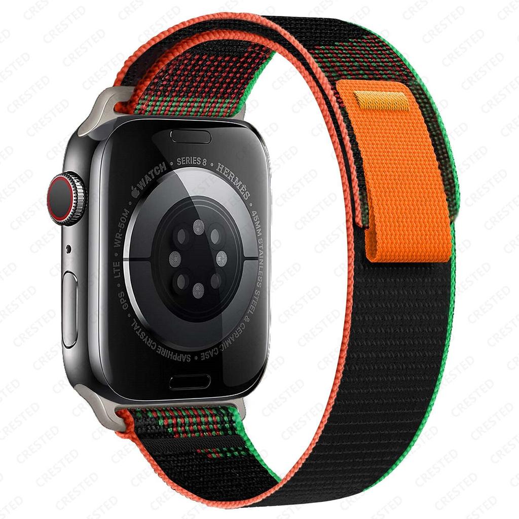 Ремешок Trail Loop для Apple Watch Ultra 2/Ultra 49 мм 45 мм 41 мм 44 мм 40 мм 42 мм 38 мм Нейлоновый ремешок iWatch для Apple Watch Series 9 8 7 6 SE 5 4 3 2 1