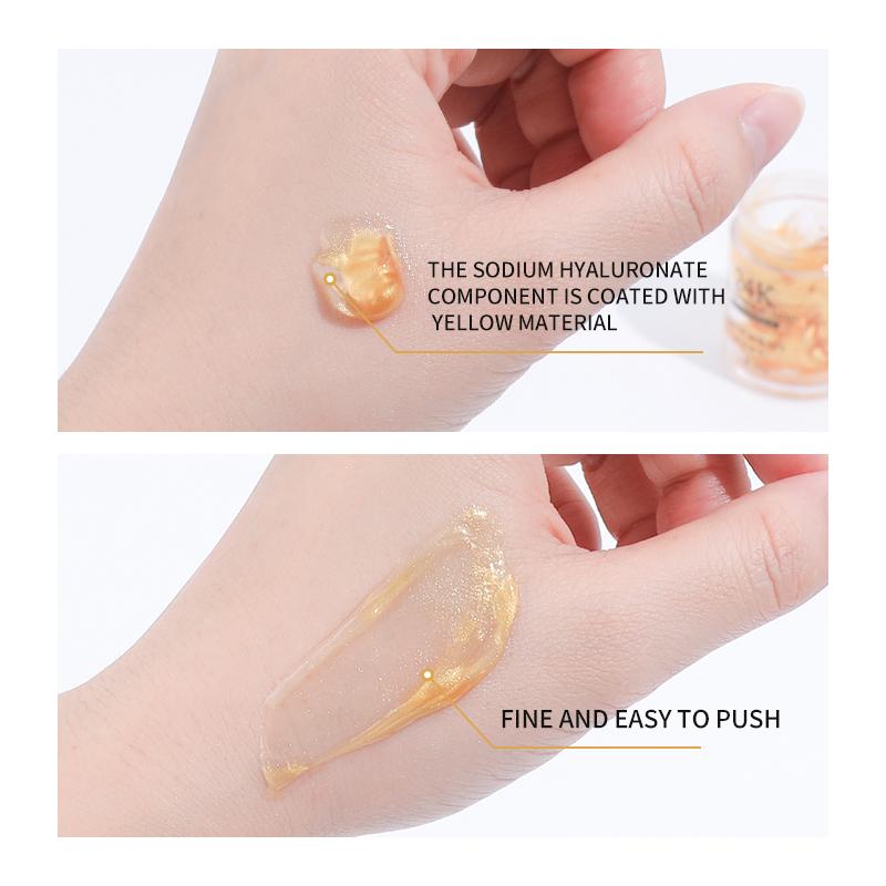 MERCILEN Крем для глаз с 24-каратным золотом и гиалуроновой кислотой, 60 г, уменьшает морщины под глазами, подтягивает и укрепляет глаза, крем для ухода за глазами против морщин