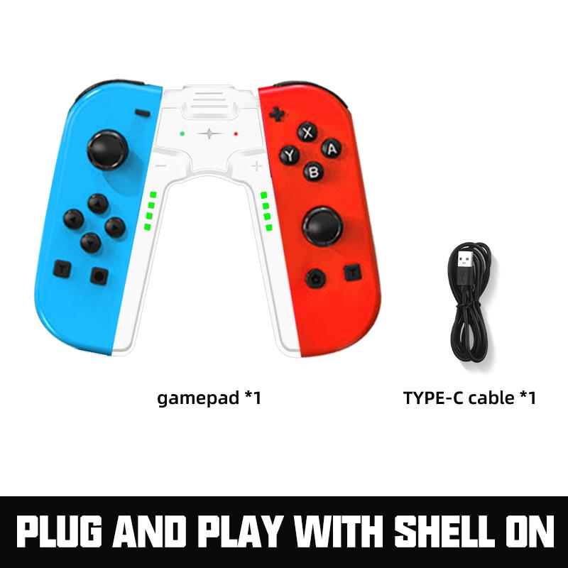 Сменный контроллер Joy для Switch Oled Lite Joypad L/R Съемный геймпад с датчиком движения/вибрацией/6-осевой гироскопической рукояткой для зарядки