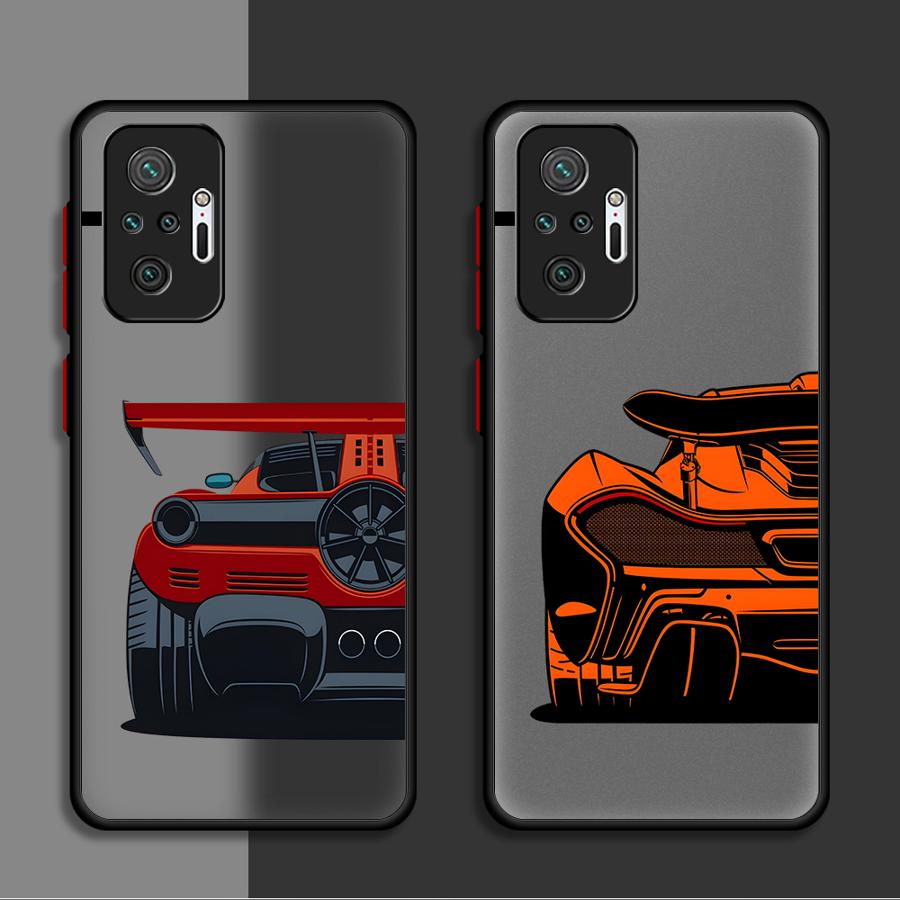 Чехол задняя крышка телефона Funda для Xiaomi Redmi Note 14 12 10 13C 9S 14C 11 13 Pro Plus A4 Мультяшный Крутой Автомобиль
