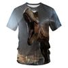 Мужская футболка God Beast 3D цифровая печать круглый вырез короткий рукав модная футболка топ