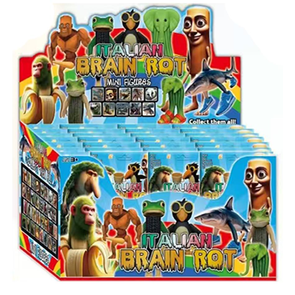 NEW Blind box Italian  Brainrot AI Animals Tung Tung Tung Sahur Figure Tralalelo Tralala Figure Doll  DeskOrnament Gift