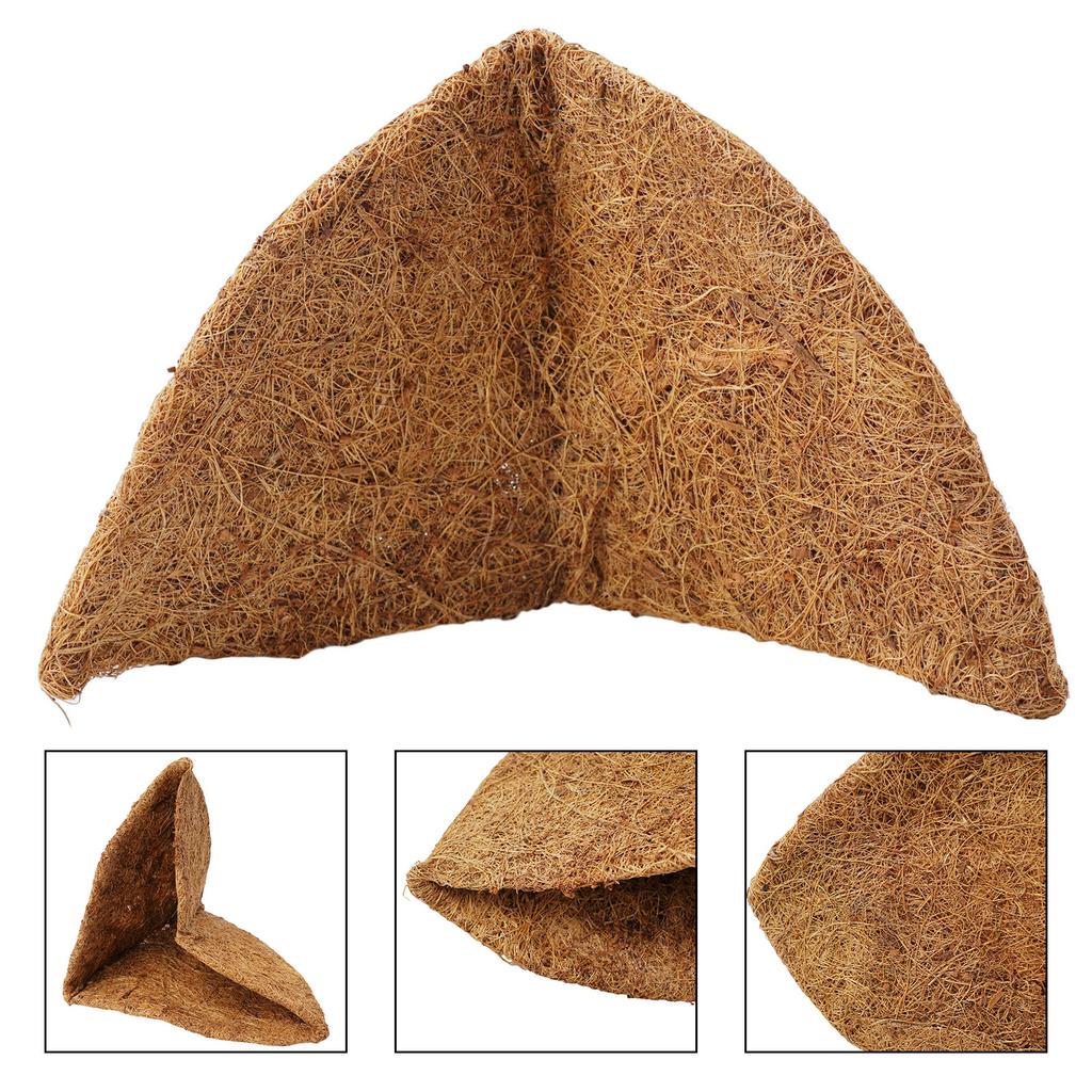 1PCS Round Hanging Basket Coconut Mat Coco Liner Coconut Fiber Replacement Flower Basket For Home Gardening Wedding Decor