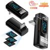 1PC Digital Display USB4 Type-C Converter 8K 60HZ OTG Adapter Power Meter Tester  Mobile Phone