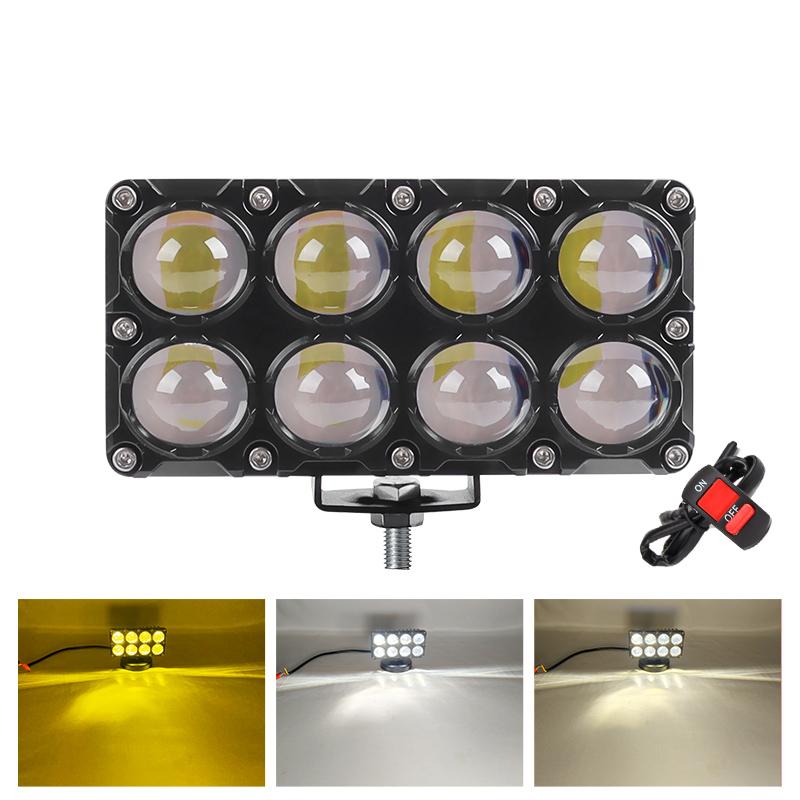 6/8/10 Линза Дополнительный Мотоциклетный Прожектор Рабочие Противотуманные Фары Лампочка Прожектор Фара Дополнительный Электрический Прожектор Для Вождения 12 В