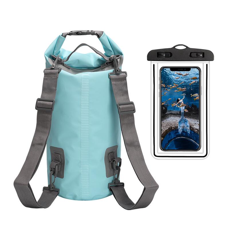 Camouflage PVC Waterproof Backpack for Swimming, Beach, and Drifting