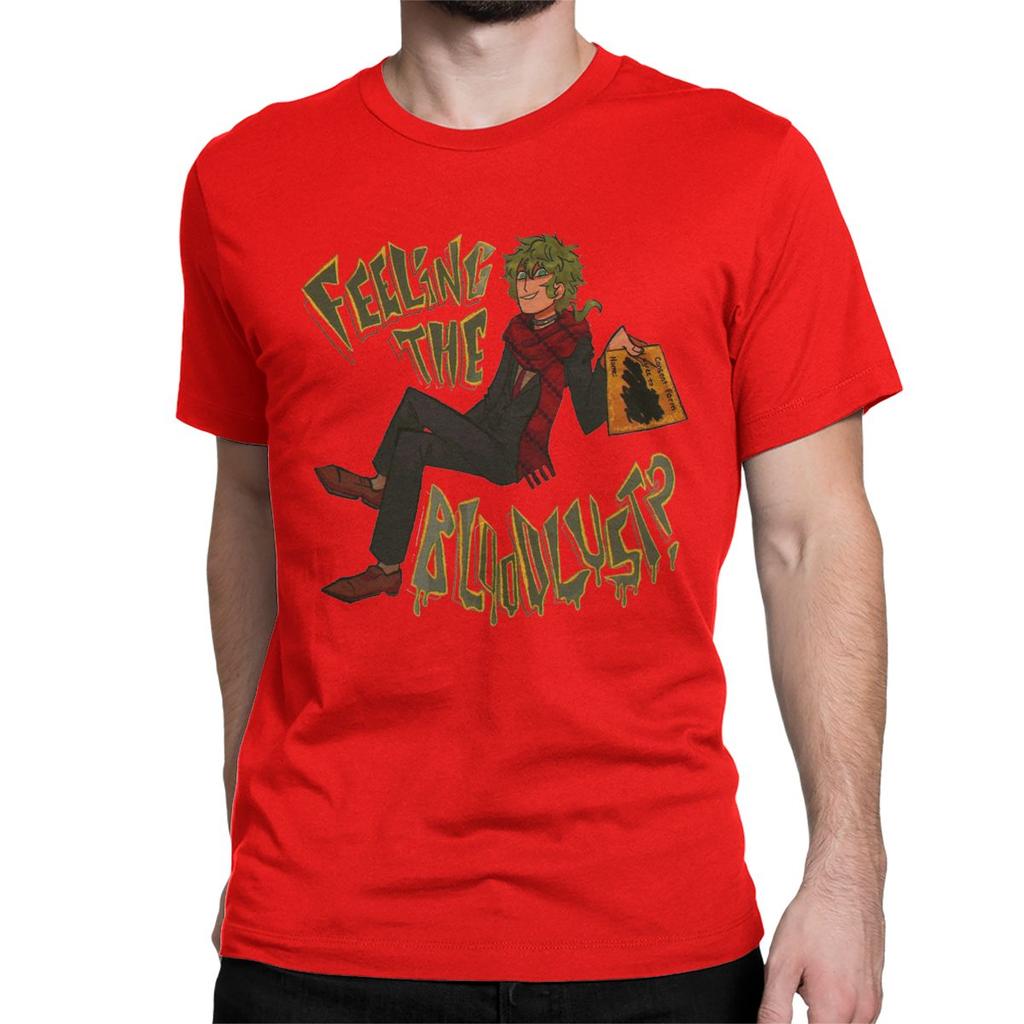 Футболка Midori Feeling The Bloodlust YTTD Футболки из чистого хлопка с коротким рукавом Your Turn To Die Аниме Игра Футболка Одежда с принтом