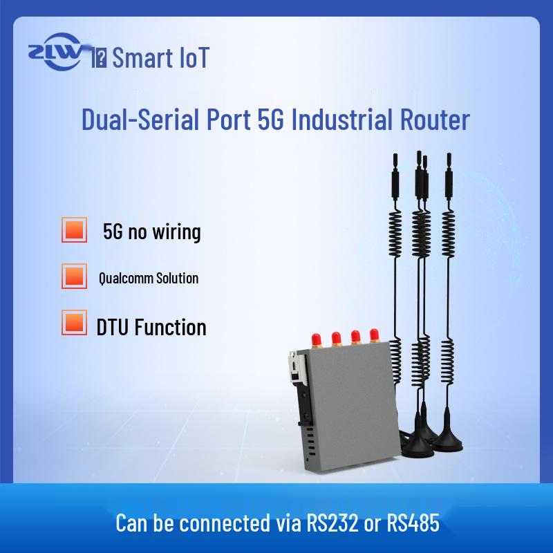 5G Industrial Grade Router with Dual SIM, VPDN, Serial Port & APN for Mobile Unicom/Telecom Networks