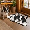 Irregular Plush Floor Mats Imitation Cashmere Area Rug  for Bathroom Entrance