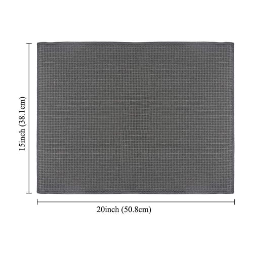 Topsky Kitchen Dish Drying Mats, Set of 2, Antibacterial, Quick-Drying, Absorbent, Large, Hygienic, Mildew-Resistant, Rollable Storage, Protective She