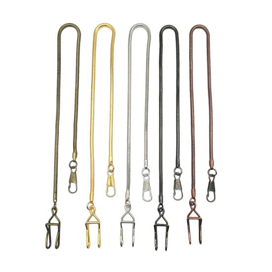 Мужская карманная часы Змеиная цепь Прочная Легкая Винтажный сплав Зажимная цепочка для карманных часов Модные ювелирные изделия Запасная деталь