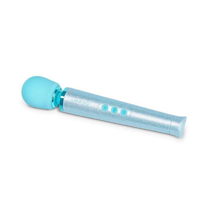 Vibromasseur - LE WAND - Petite All That Glimmers - Bleu - 10 vitesses - Étanche