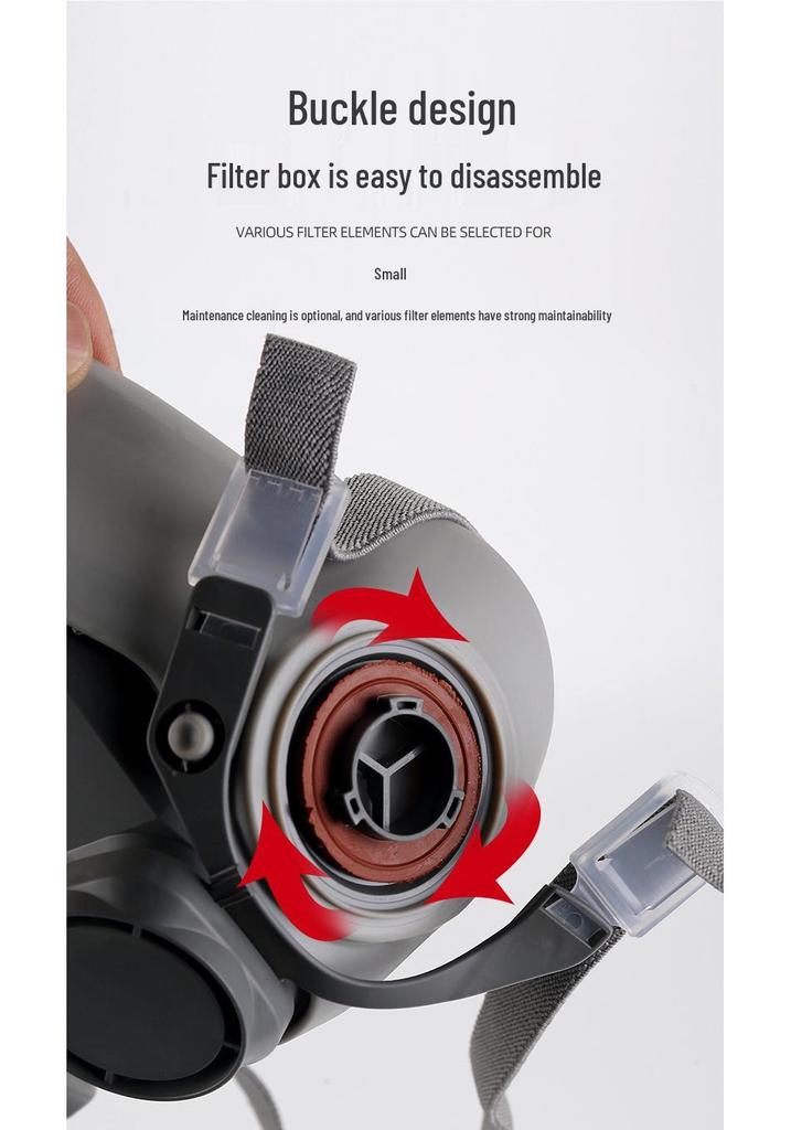 6200 Model Mask for Spray Painting, Pesticide, Decoration, Grinding, Chemical, Firefighting, and Dust Protection