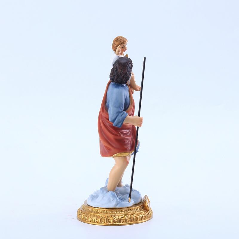 Святой Иосиф с младенцем статуэтка из смолы католические статуэтки раскрашенные вручную религиозные подарки подходят для коллекции декора