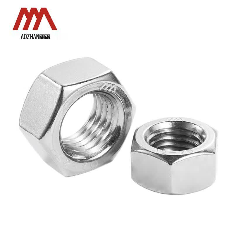 AOZHAN Шестигранные гайки из нержавеющей стали 304 A2-70 DIN934