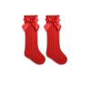 Children Girls Bow Knee High Fishnet Socks Baby Toddler Bowknot Tube Socks Kid Hollow Out Sock for 0-3Y