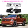 Накладка на зеркало заднего вида Хромированная / Черная Замена для Dodge Ram 1500 2500 3500 HD 2013-2018 Модифицированный стиль Стайлинг