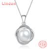 Линдон Стерлингового Серебра 925 Классическое Женское Ожерелье Кулон Циркон Модный Подарок