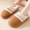 New Arrival Fashion Women Winter Warm Closed-toe Fluffy Slippers Cosy Non-slip Slides for Women Indoor Ladies' Mule Home Shoes