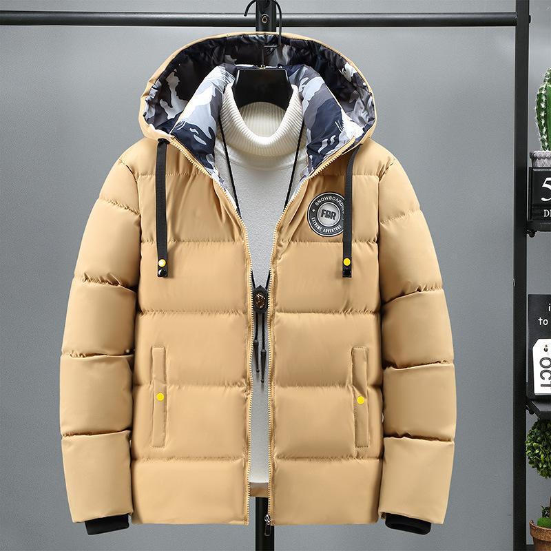 Detachable Hooded Cold Resistant Men's Winter Cotton Jacket Thickened Warmth Lightweight Casual Loose Comfort Cotton Jacket