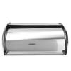 Storage Bin Silver Keeper Food Storage Container Kitchen Pastry Bread Baking Holder Kitchen Supplies Silver+Black Stainless Steel Roll Top Bread Box