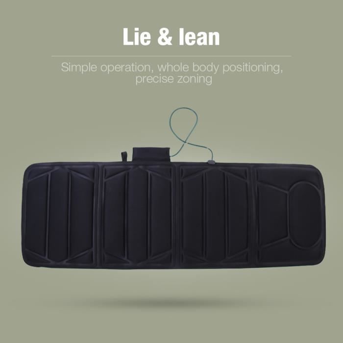 Matelas de massage Tapis de massage avec 5 modes @ Bonachat