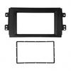 Black Stereo Radio Plate Frame Panel Dash Double Din For 2007-13