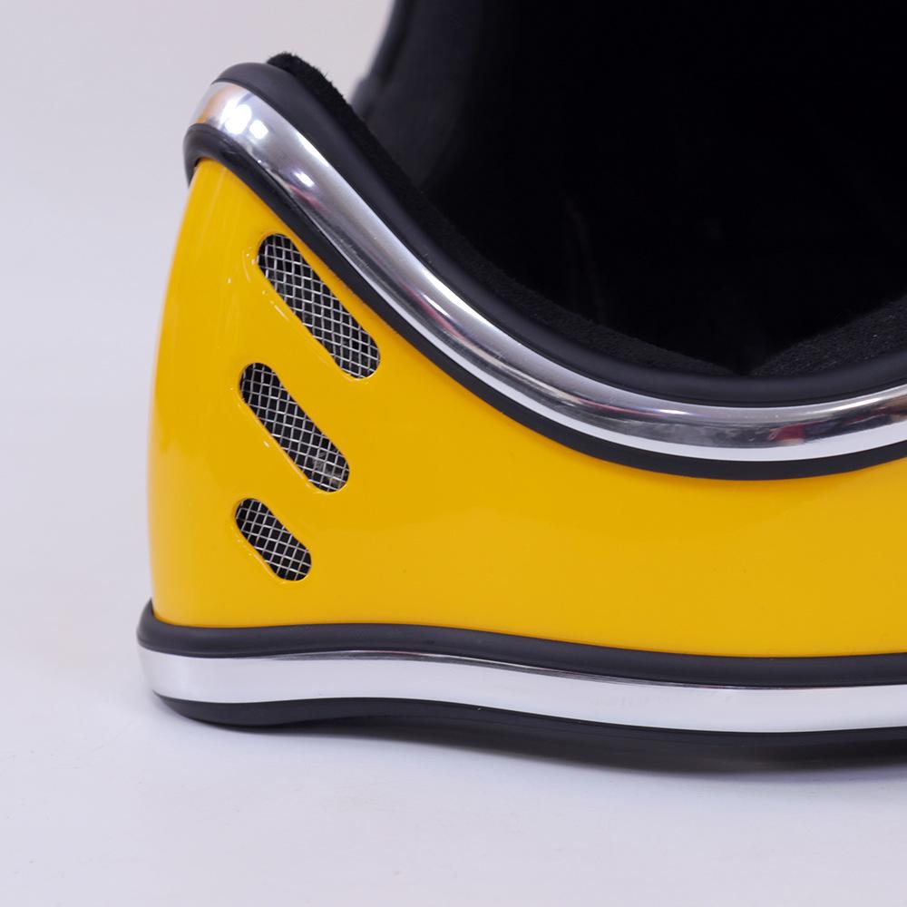 Ретро-мотошлем с полным лицом из стекловолокна "Клюв орла" 2026 года - Всесезонный, для бездорожья