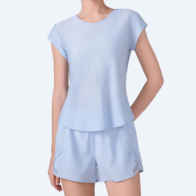 Women's Quick-Dry Yoga & Running T-Shirt - Loose, Comfortable, Slimming, Breathable Short Sleeve for Summer Fitness