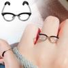 Cute Glasses Open Ring For Women Teen Girls Funny Adjustable Mini Glasses Finger Buckle Jewelry