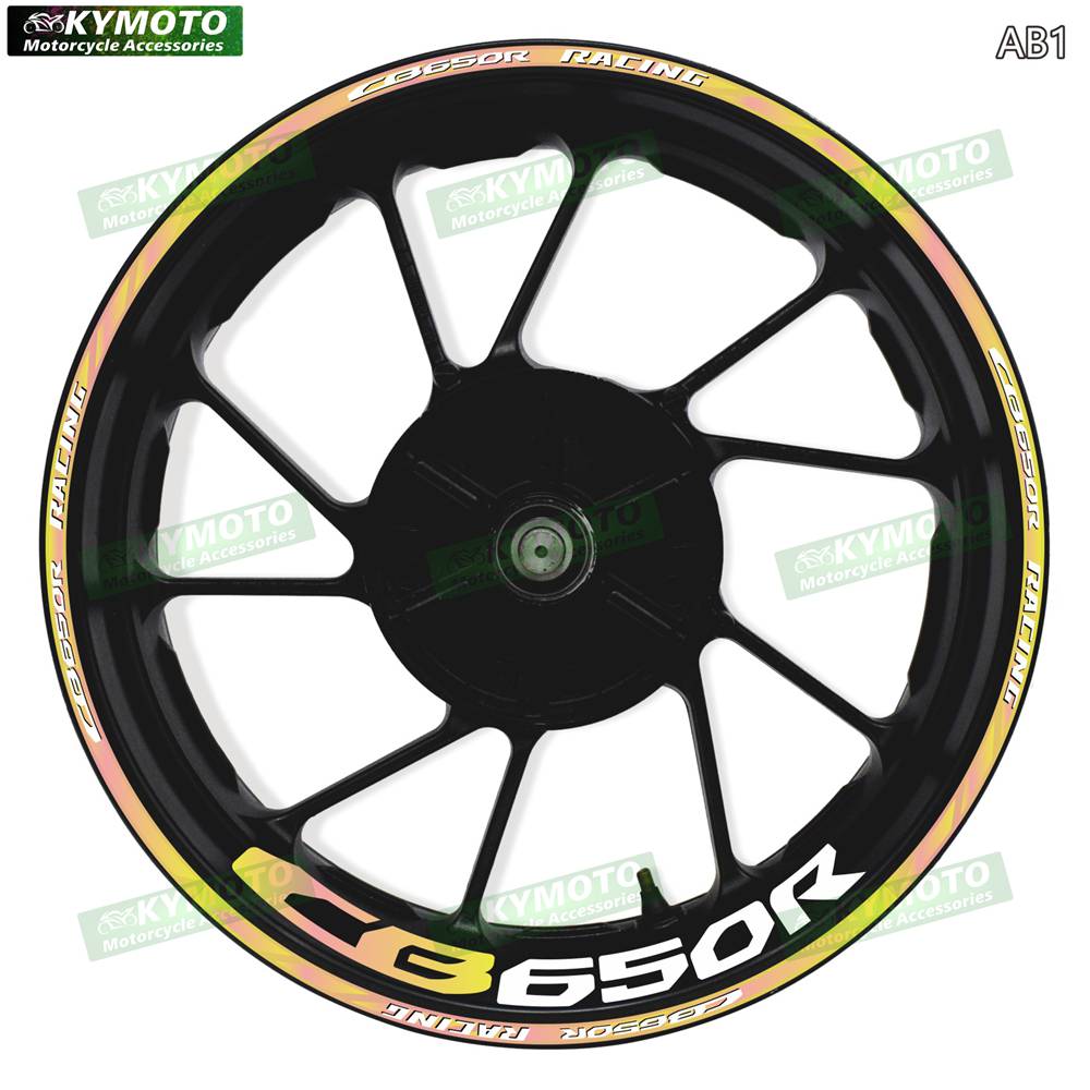 For Honda CB650R CB 650R motorcycle accessories 17-inch front and rear wheel gradient Reflective stickers fairings and wheel hub
