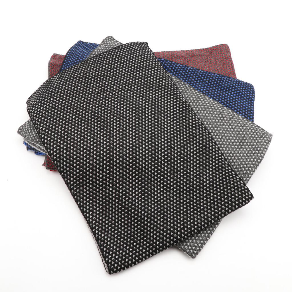 Вязаный шерстяной шарф, зимний теплый повседневный высококлассный шарф, вязаный шарф из смесовой нитриловой пряжи