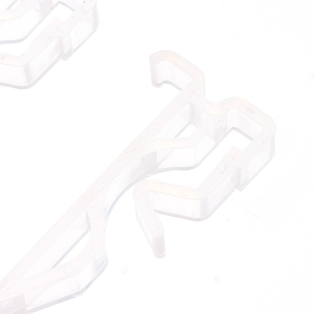 Clear Hidden Retainer Holder Clip 2.5inch Hidden Window Blind Clips  For Window Blind Valance