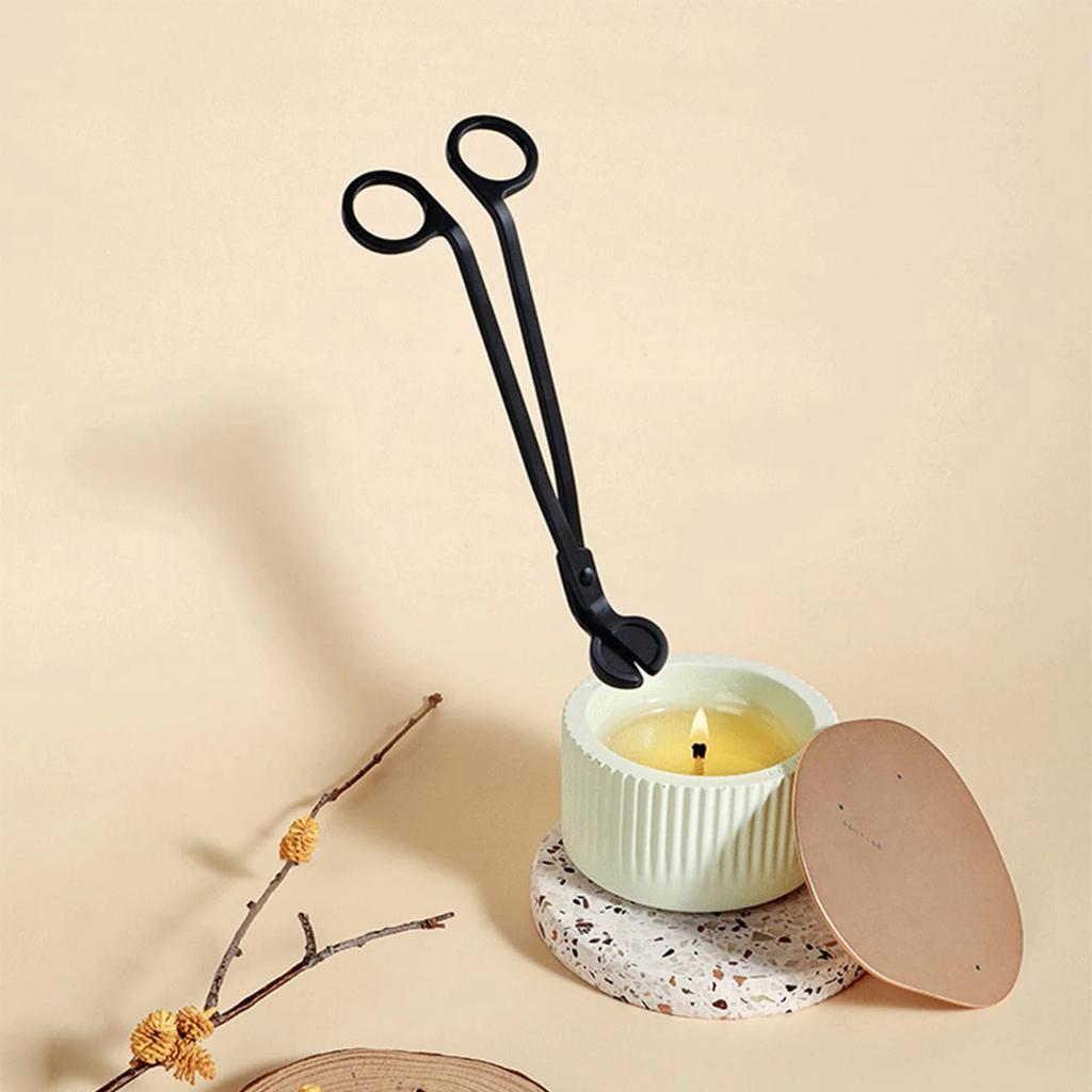 1pc-Candle Wick Trimmer Black Controllable Candle Tools Electroplating Technology Candle Cutter Candle Wick Scissors Trimmer For