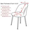 Low Back Chair Cover Accent Short Back Dining Chair Slipcovers Curved Small Chair Covers Elastic Stretch Funda Silla Seat Cover