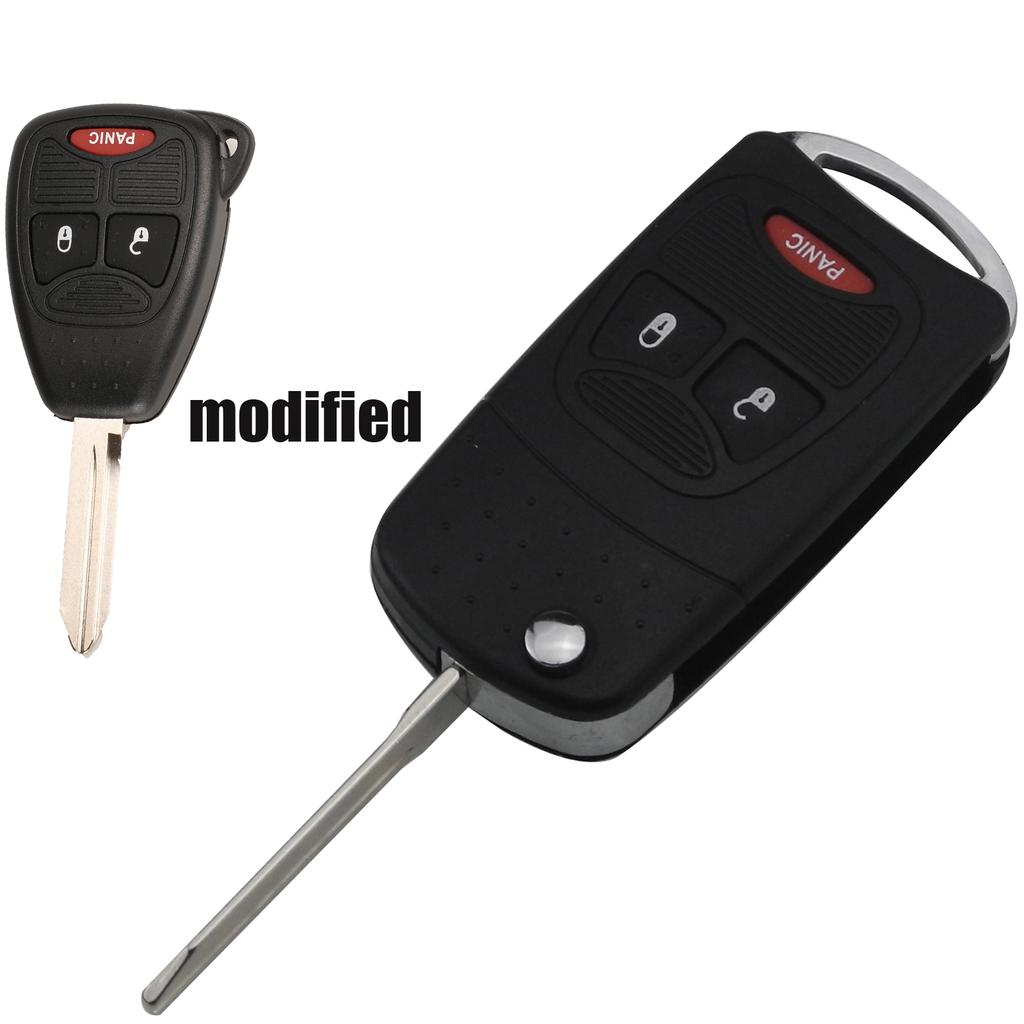 Jingyuqin Entry 2/3/4/6 Button Flip складной чехол для дистанционного ключа от машины для Chrysler Town Country Dodge Grand Caravan Jeep